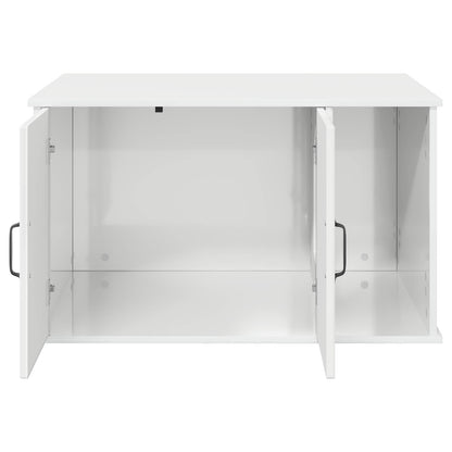 Cat House Gloss White 85 x 55 x 50 cm Engineered Wood