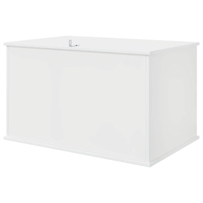 Cat House Gloss White 85 x 55 x 50 cm Engineered Wood