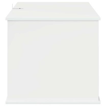 Cat House Gloss White 85 x 55 x 50 cm Engineered Wood