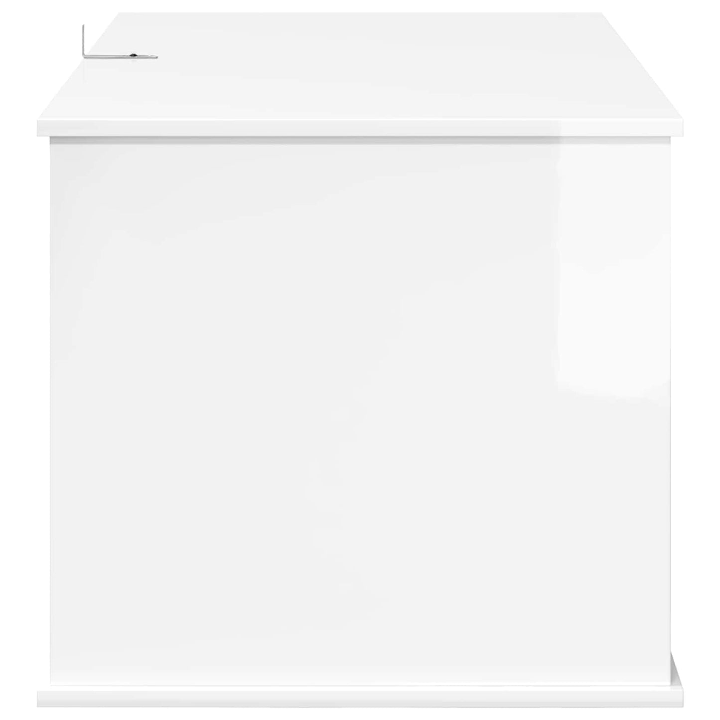 Cat House Gloss White 85 x 55 x 50 cm Engineered Wood