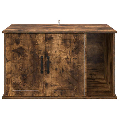 Cat House Smoked Oak 85 x 55 x 50 cm Engineered Wood