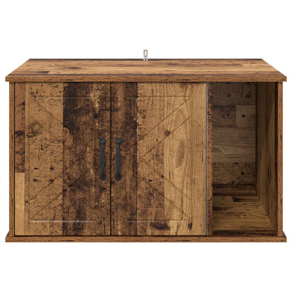 Cat House Old Wood 85 x 55 x 50 cm Engineered Wood