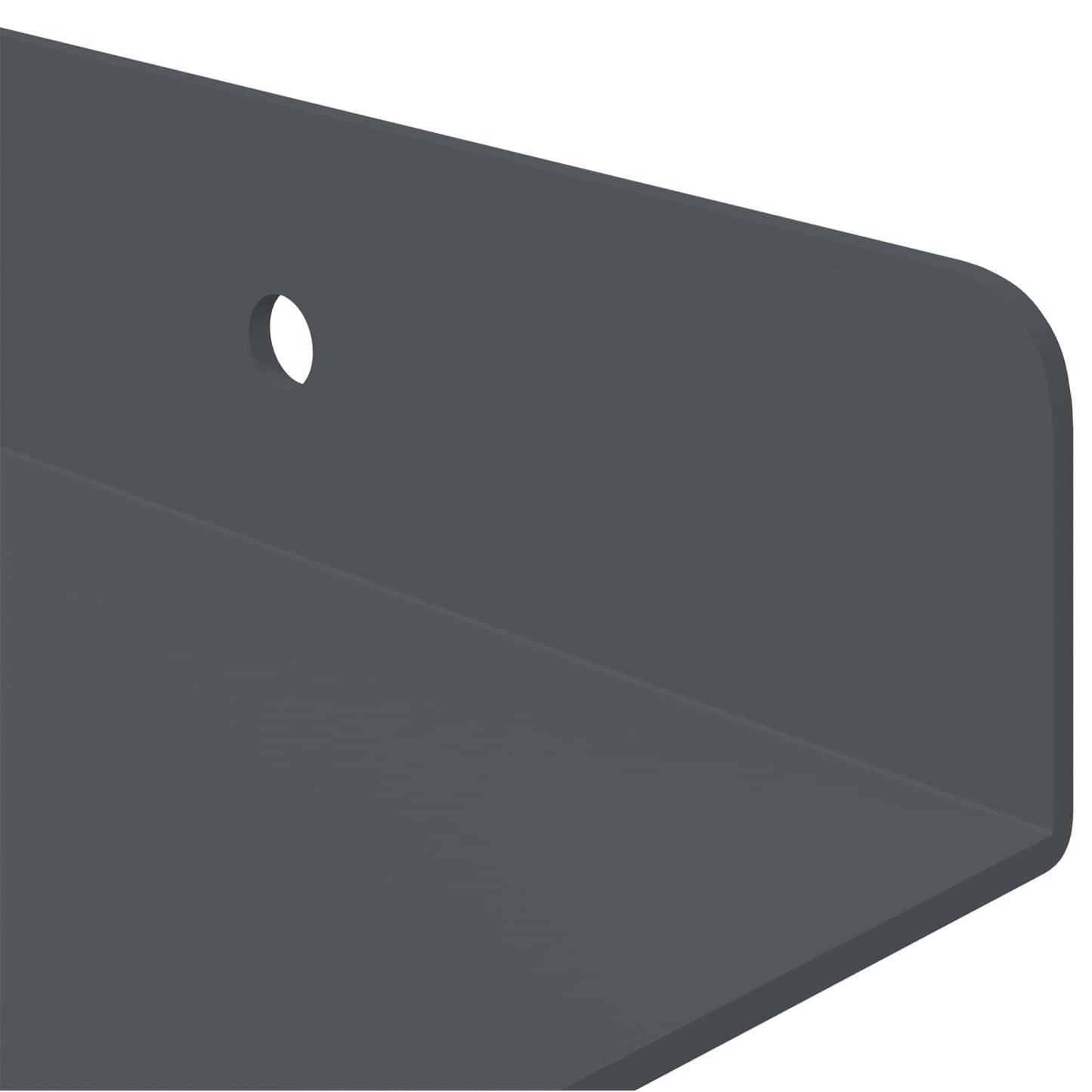 Floating Shelf 3 pcs Anthracite 40 x 9 x 2.5 cm Steel