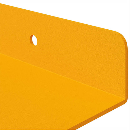 Floating Shelf 3 pcs Mustard Yellow 40 x 9 x 2.5 cm Steel