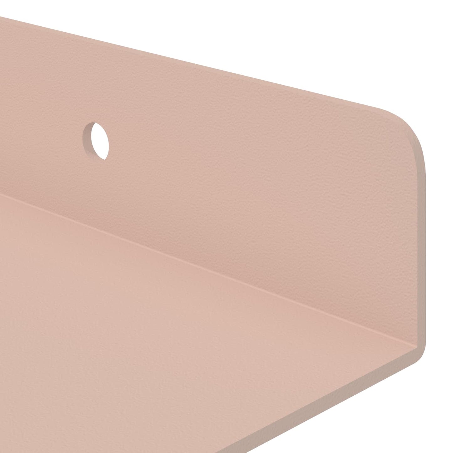 Floating Shelf Wall-mounted 4 pcs Pink 30 x 9 x 2.5 cm Steel