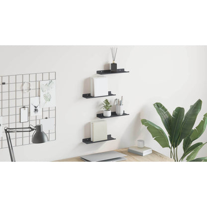 Floating Shelf 4 pcs Anthracite 30 x 9 x 2.5 cm Steel