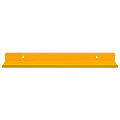 Floating Shelf 4 pcs Mustard Yellow 30 x 9 x 2.5 cm Steel
