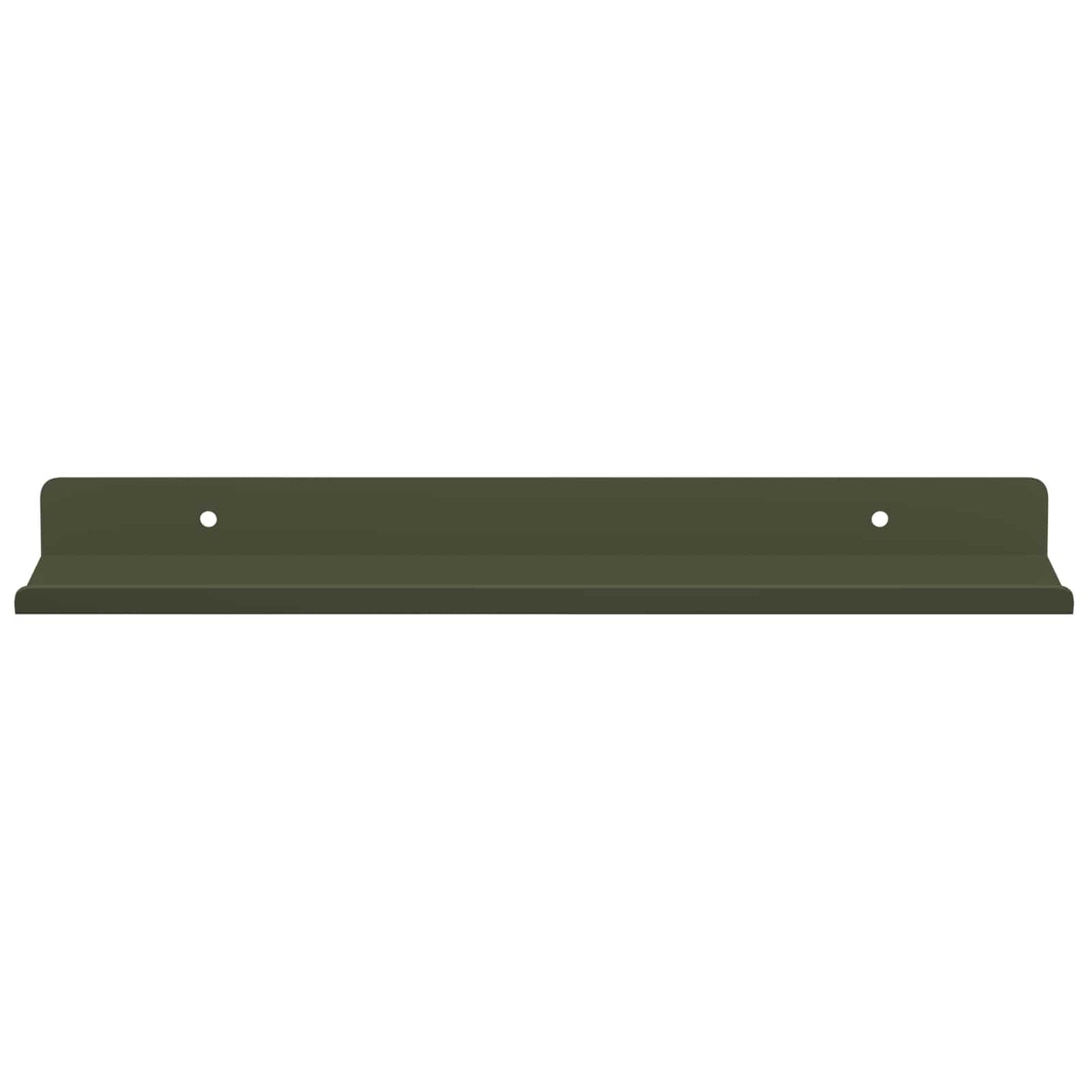 Floating Shelf 4 pcs Olive Green 30 x 9 x 2.5 cm Steel
