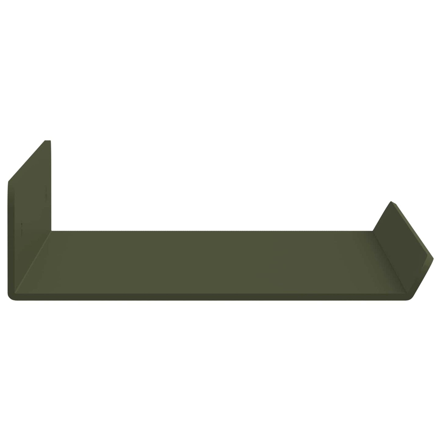 Floating Shelf 4 pcs Olive Green 30 x 9 x 2.5 cm Steel