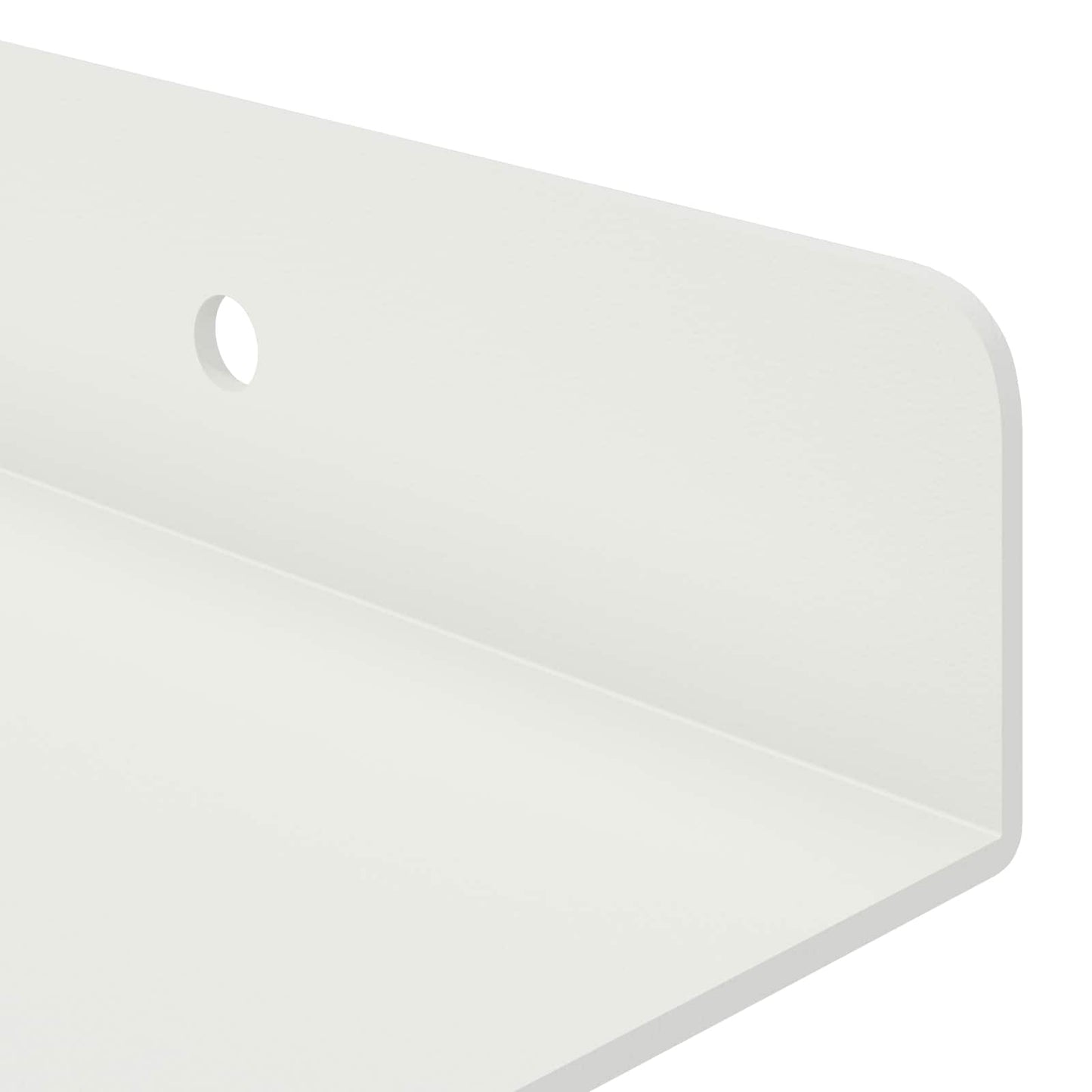 Floating Shelf Wall-mounted 2 pcs White 30 x 9 x 2.5 cm Steel