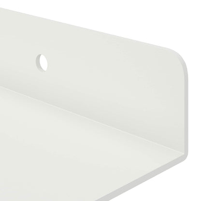 Floating Shelf Wall-mounted 2 pcs White 30 x 9 x 2.5 cm Steel