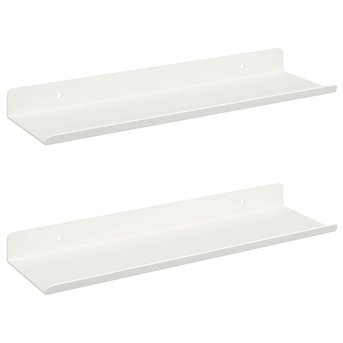Floating Shelf Wall-mounted 2 pcs White 30 x 9 x 2.5 cm Steel