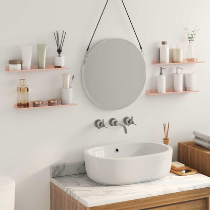 Floating Shelf Wall-mounted 4 pcs Pink 40 x 9 x 2.5 cm Steel