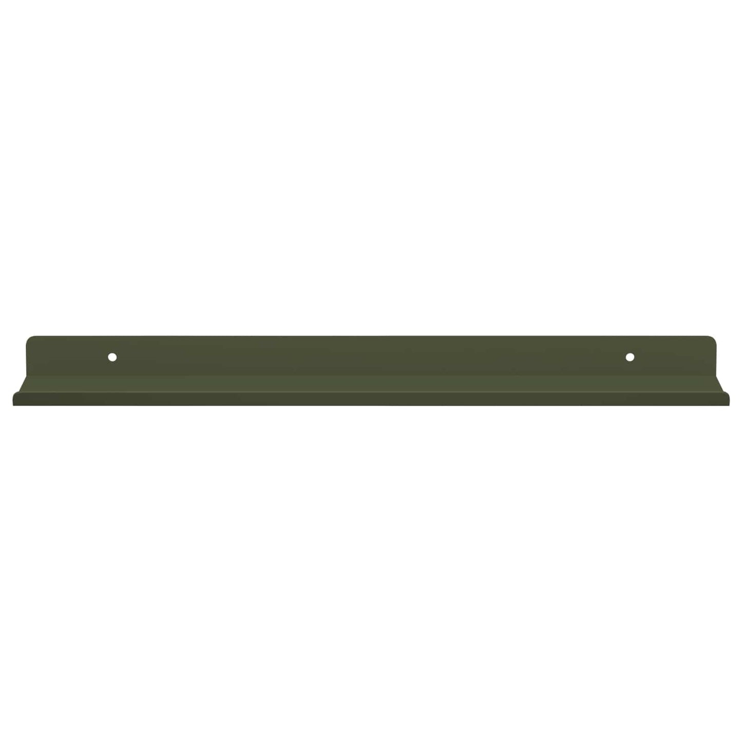 Floating Shelf 2 pcs Olive Green 40 x 8.5 x 2.5 cm Steel