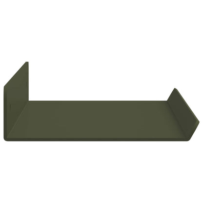 Floating Shelf 4 pcs Olive Green 40 x 9 x 2.5 cm Steel