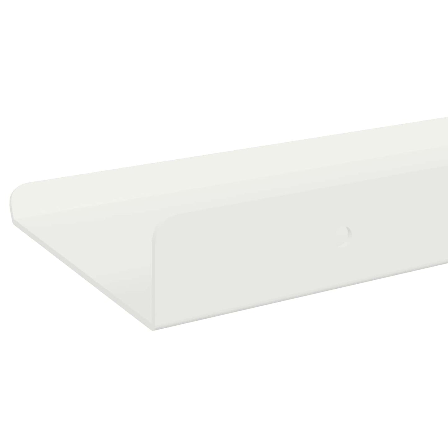 Floating Shelf Wall-mounted 2 pcs White 40 x 9 x 2.5 cm Steel