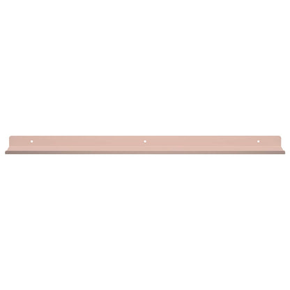 Floating Shelf Wall-mounted 2 pcs Pink 60 x 8.5 x 2.5 cm Steel