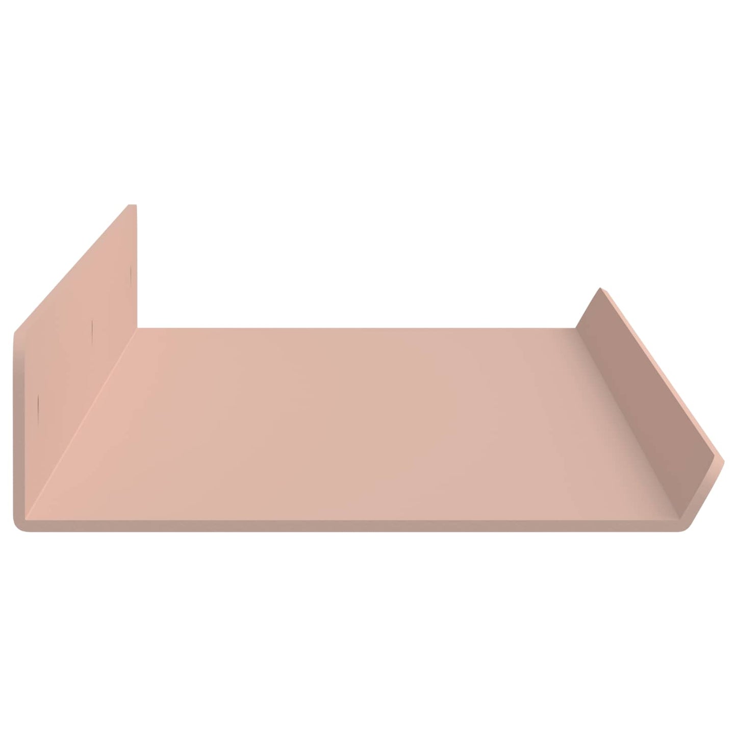 Floating Shelf Wall-mounted 2 pcs Pink 60 x 8.5 x 2.5 cm Steel