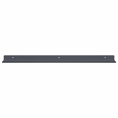 Floating Shelf 2 pcs Anthracite 60 x 8.5 x 2.5 cm Steel