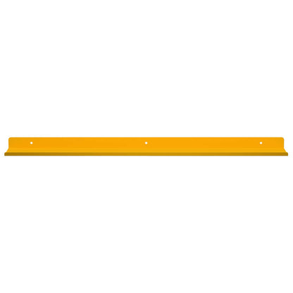Floating Shelf 4 pcs Mustard Yellow 60 x 9 x 2.5 cm Steel