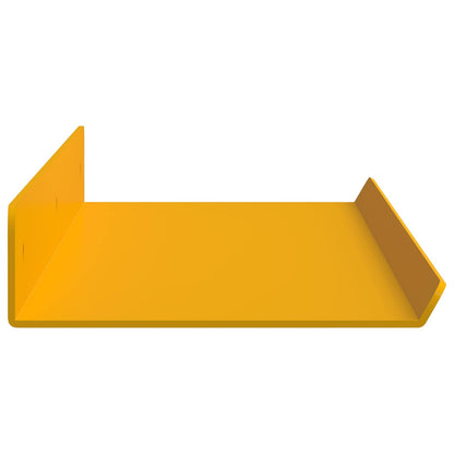 Floating Shelf 4 pcs Mustard Yellow 60 x 9 x 2.5 cm Steel