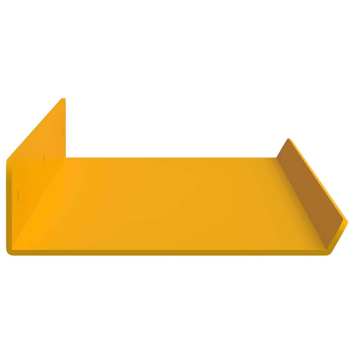 Floating Shelf Wall-Mounted 4 pcs Mustard Yellow Steel