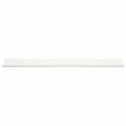 Floating Shelf Wall-mounted 2 pcs White 60 x 9 x 2.5 cm Steel