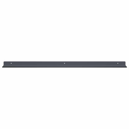 Floating Shelf 2 pcs Anthracite 80 x 9 x 2.5 cm Steel
