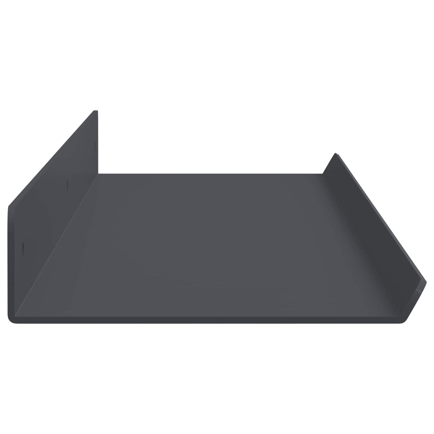 Floating Shelf Wall-Mounted 2 pcs Anthracite 80 x 9 x 2.5 cm
