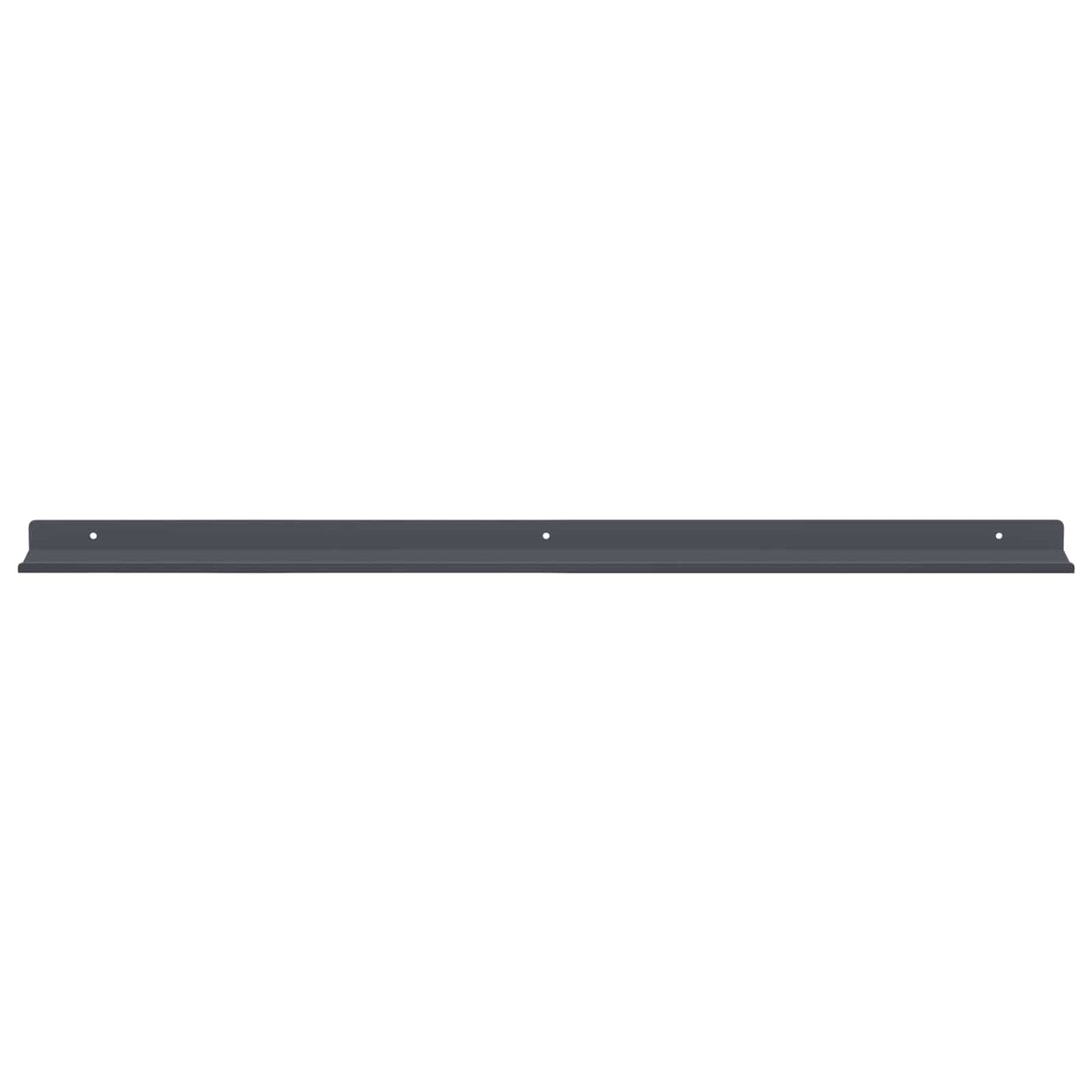 Floating Shelf 4 pcs Anthracite 80 x 9 x 2.5 cm Steel