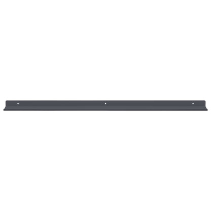 Floating Shelf 4 pcs Anthracite 80 x 9 x 2.5 cm Steel