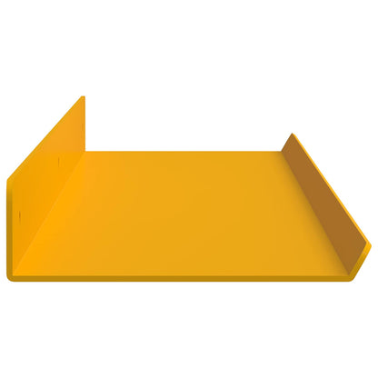 Floating Shelf 4 pcs Mustard Yellow 80 x 9 x 2.5 cm Steel