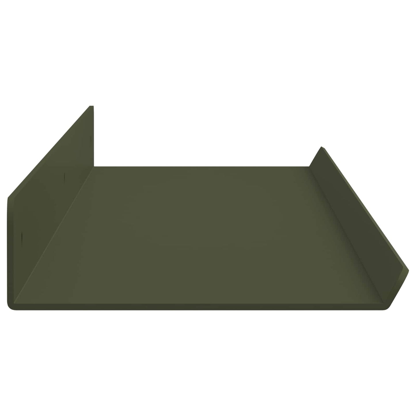 Floating Shelf 4 pcs Olive Green 80 x 9 x 2.5 cm Steel