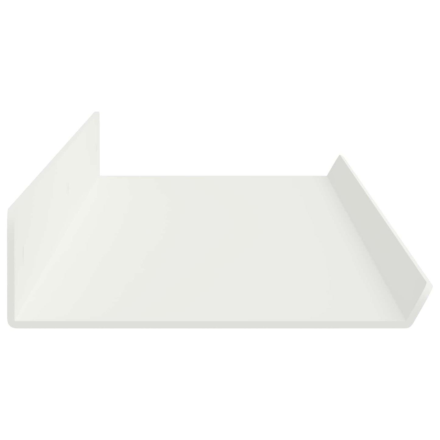 Floating Shelf Wall-mounted 2 pcs White 80 x 9 x 2.5 cm Steel