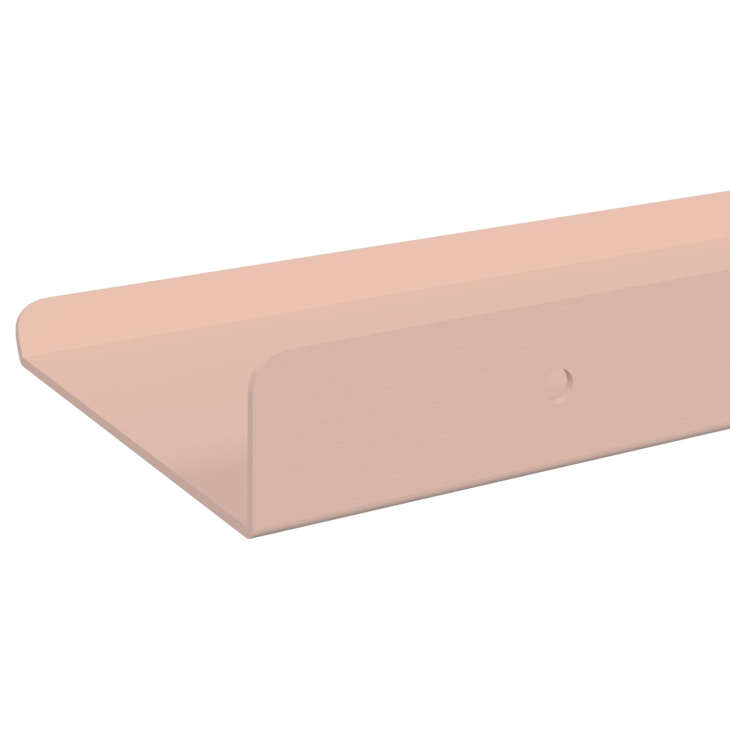 Floating Shelf Wall-mounted 2 pcs Pink 100 x 9 x 2.5 cm Steel
