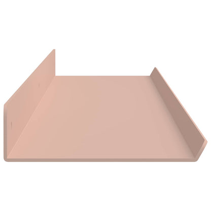 Floating Shelf Wall-mounted 2 pcs Pink 100 x 9 x 2.5 cm Steel