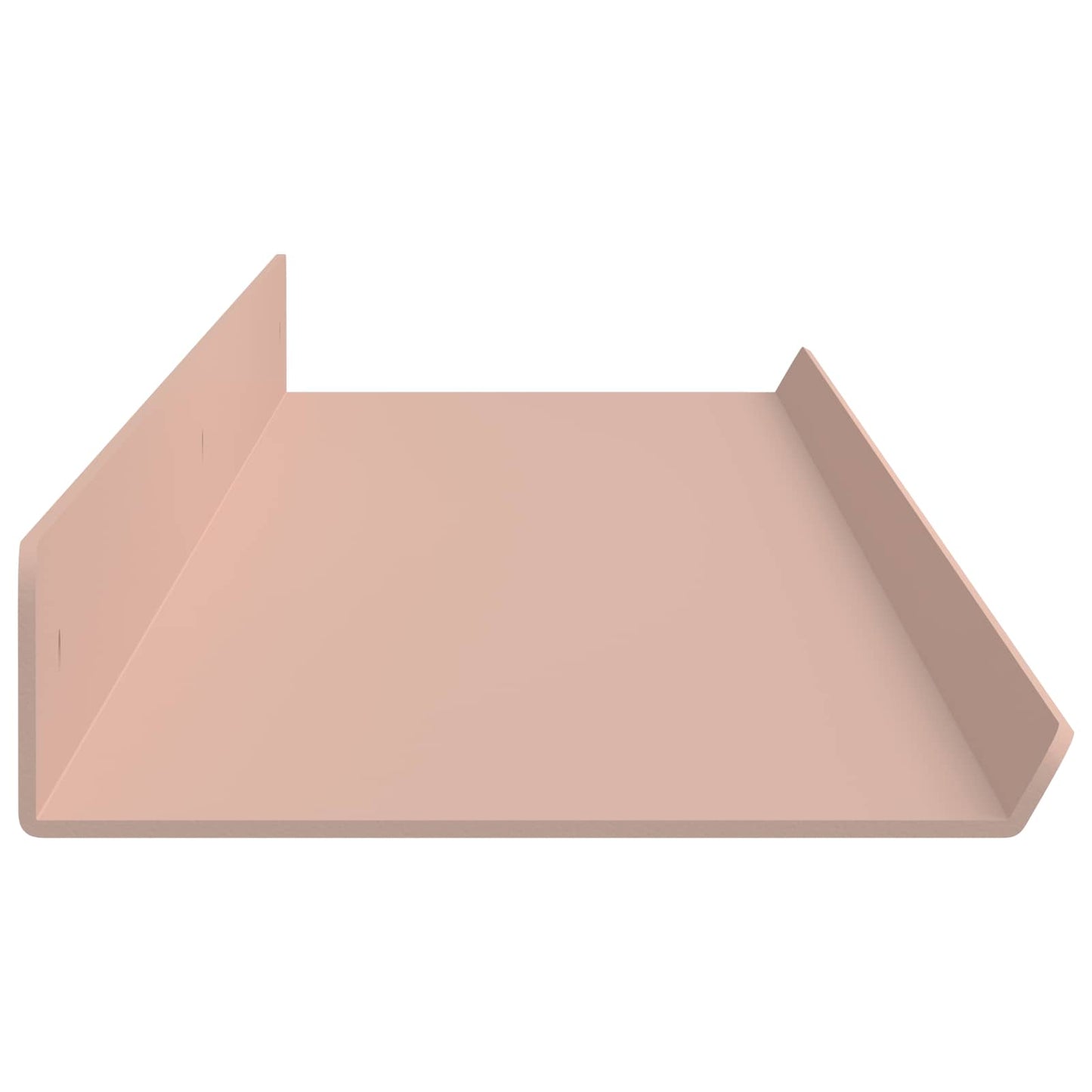 Floating Shelf Wall-Mounted 4 pcs Pink 100 x 9 x 2.5 cm Steel