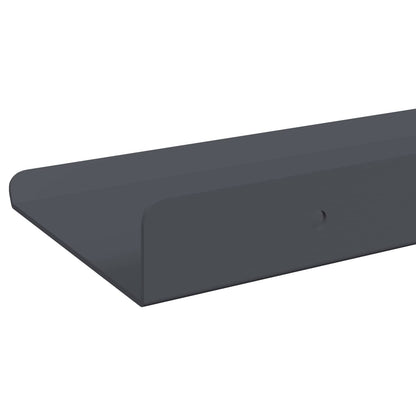 Floating Shelf 2 pcs Anthracite 100 x 9 x 2.5 cm Steel