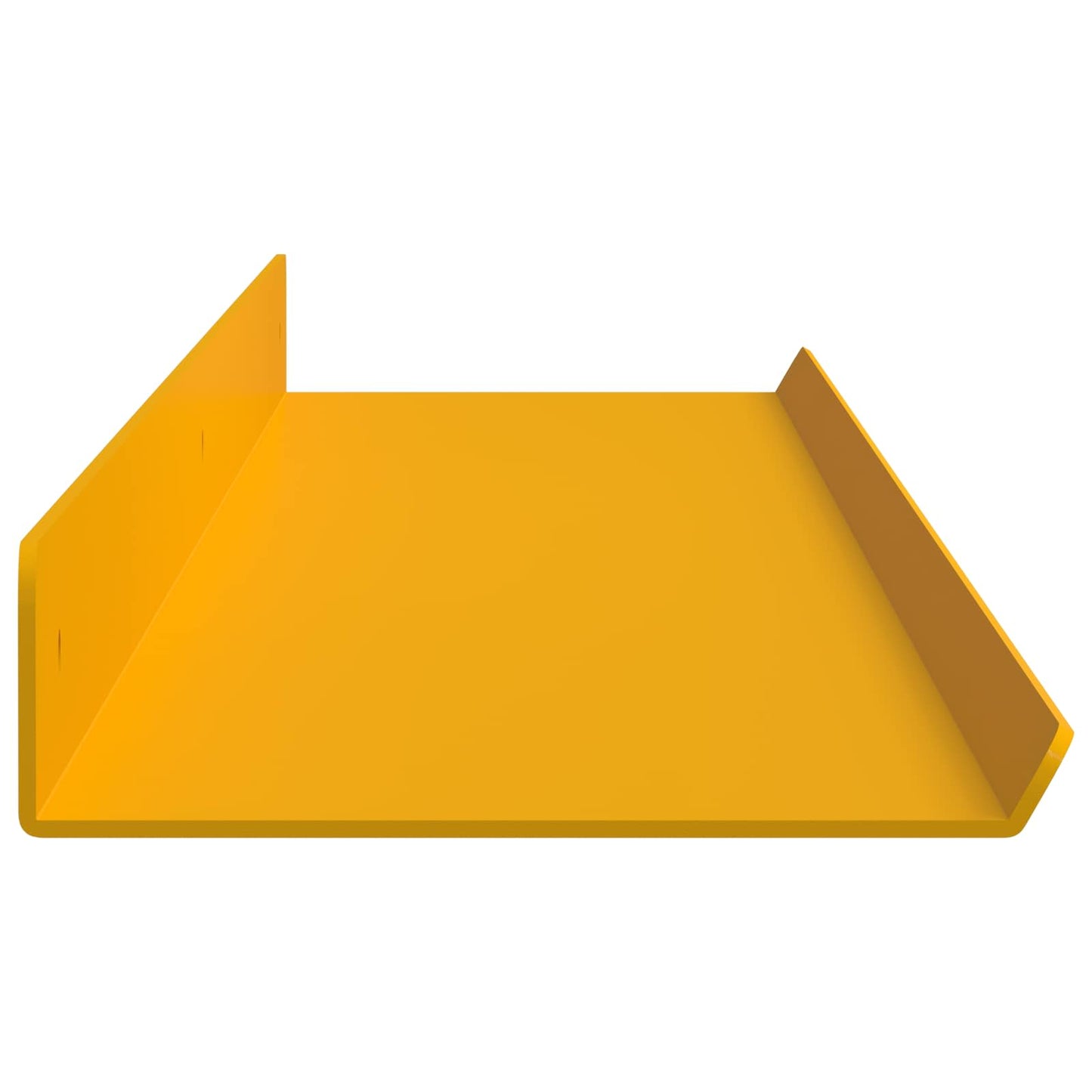 Floating Shelf 2 pcs Mustard Yellow 100 x 9 x 2.5 cm Steel