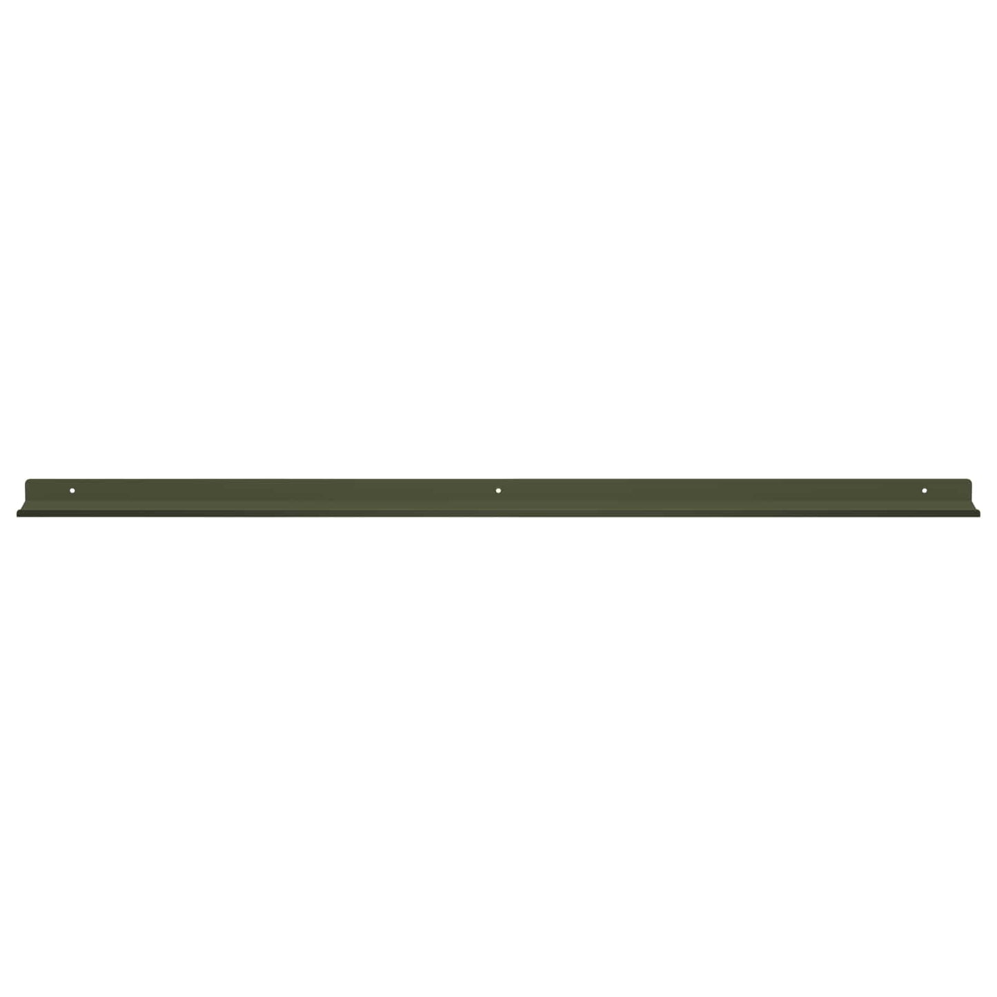 Floating Shelf 4 pcs Olive Green 100 x 9 x 2.5 cm Steel