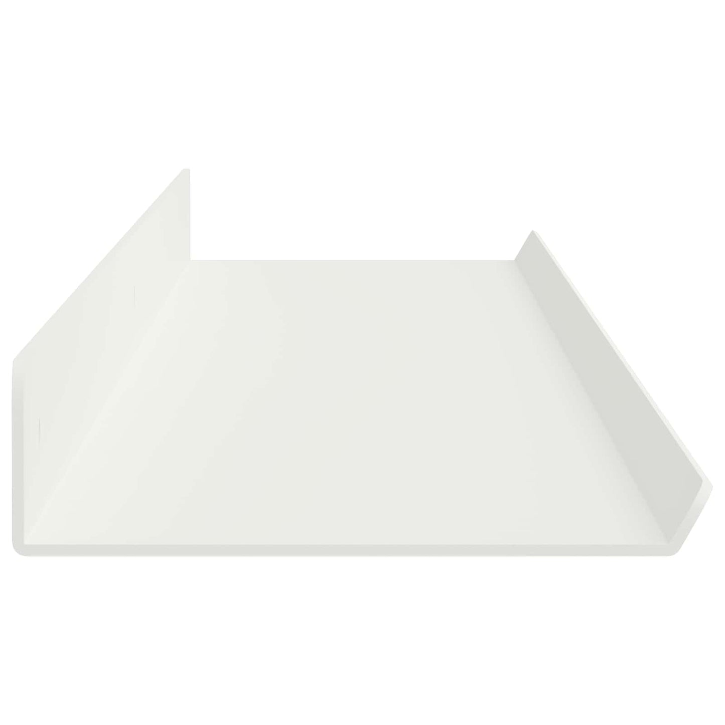 Floating Shelf Wall-mounted 4 pcs White 100 x 9 x 2.5 cm Steel