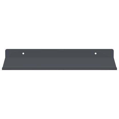 Floating Shelf 2 pcs Anthracite 30 x 18 x 2.5 cm Steel