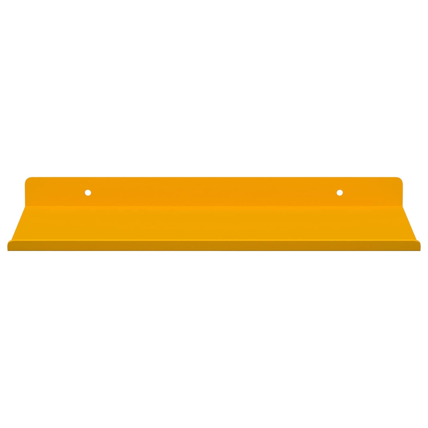 Floating Shelf 2 pcs Mustard Yellow 30 x 18 x 2.5 cm Steel
