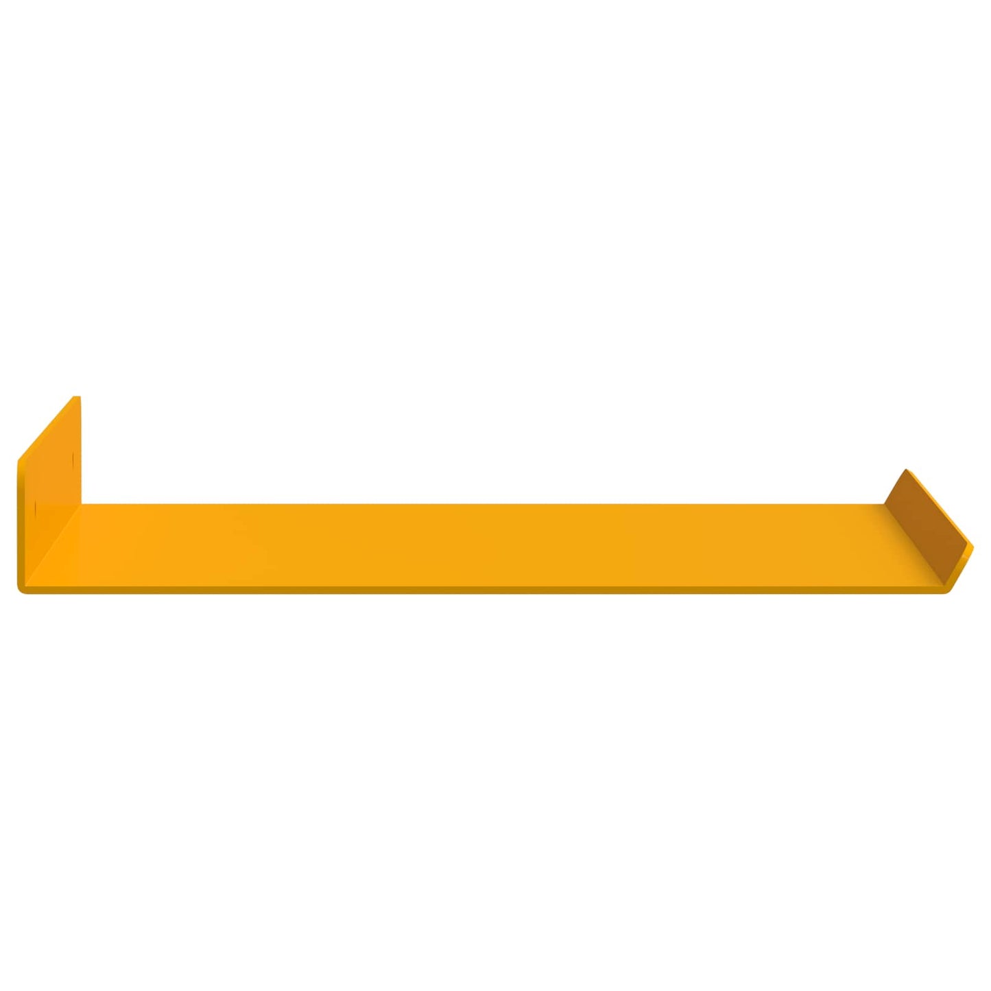 Floating Shelf 4 pcs Mustard Yellow 30 x 18 x 2.5 cm Steel