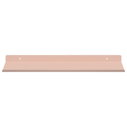 Floating Shelf Wall-mounted 2 pcs Pink 40 x 18 x 2.5 cm Steel