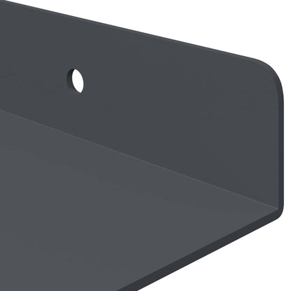 Floating Shelf 2 pcs Anthracite 40 x 18 x 2.5 cm Steel