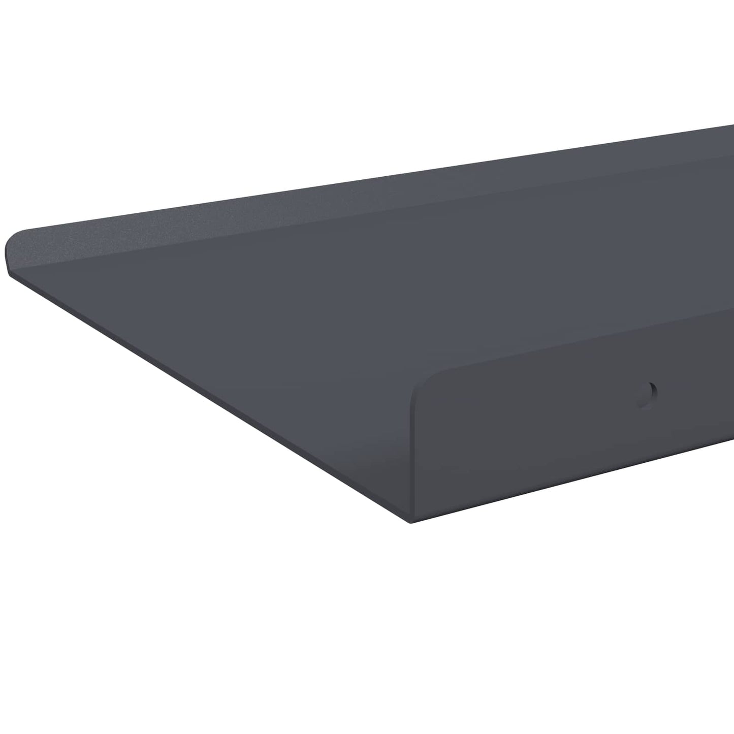 Floating Shelf 2 pcs Anthracite 40 x 18 x 2.5 cm Steel