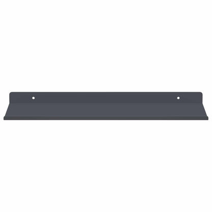 Floating Shelf 2 pcs Anthracite 40 x 18 x 2.5 cm Steel