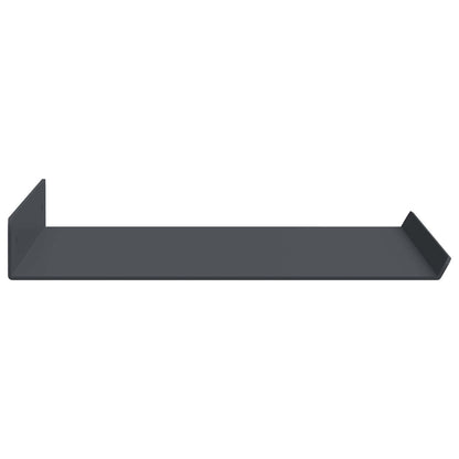 Floating Shelf 2 pcs Anthracite 40 x 18 x 2.5 cm Steel