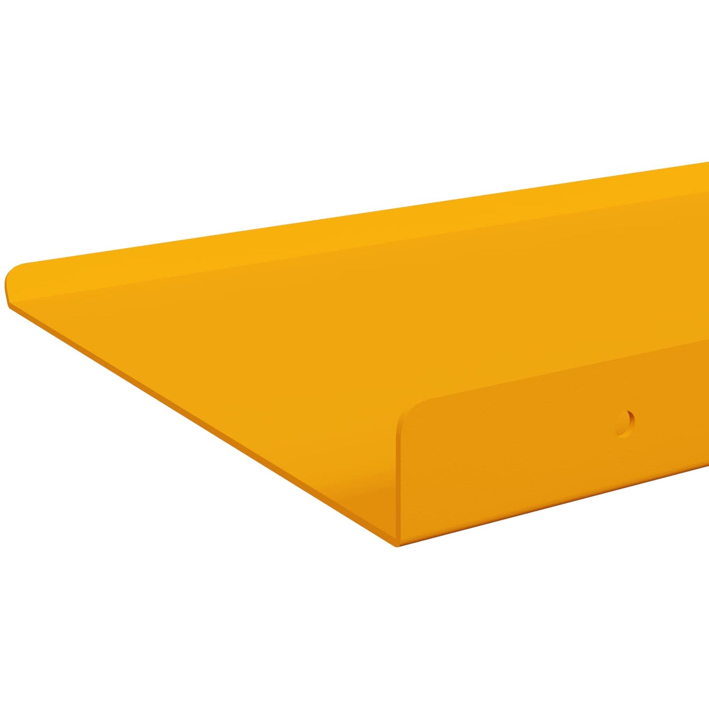 Floating Shelf 2 pcs Mustard Yellow 40 x 18 x 2.5 cm Steel